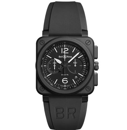 Replica Bell and Ross br0394 Watch BR 03-94 BLACK MATTE BR0394-BL-CE